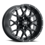 ITP Hurricane 16X7 / 4x136 BP / 5+2 Offset Matte Black Wheel