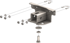 KFI 16+ Yamaha Kodiak 700 4x4/ 09-14 Grizzly 550/ 07-18 Grizzly 700 2 in. Receiver Hitch Rear