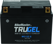 Load image into Gallery viewer, BikeMaster TruGel Battery - MG12Z-S