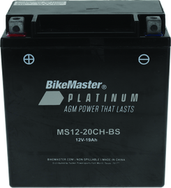 BikeMaster AGM Battery - MS12-20CH-BS