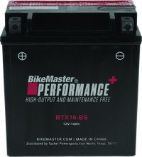 Load image into Gallery viewer, BikeMaster Battery - BTX16-BS