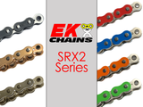 Vortex Racing EK 520 SRX2 Clip Master Semi Press 112 Links- Natural