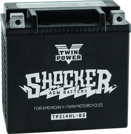 Twin Power YTX-14L Shocker Battery Replaces H-D 65958-04 220 CCA