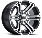 ITP SS 212 12x7 / 4x110 BP / 5+2 Offset Machined Wheel