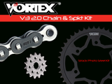 Vortex Racing V3 2.0 Chain and Sprocket Kit 3516-17,438S-45,530SX3-116- Black