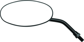BikeMaster Adjustable Oval Mirror 10mm - Each - Black