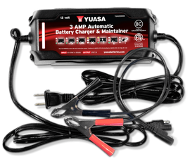 Yuasa 3 Amp Charger & Maintainer - 12V