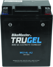 Load image into Gallery viewer, BikeMaster TruGel Battery - MG14L-A2