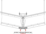 KFI Wear Bar Center Kit V-Plow - 2 pc.
