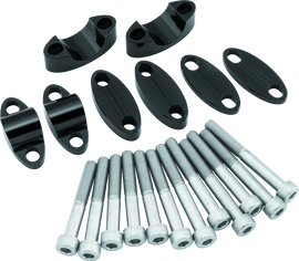 BikeMaster Aluminum Handlebar Riser 1in - Black