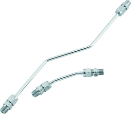 Bikers Choice 66-84 Shovelhead Chrome Rocker Box Oil Line Set Replaces H-D 17506-66A