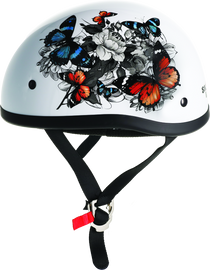 Skid Lids White Rose Original Helmet- Medium