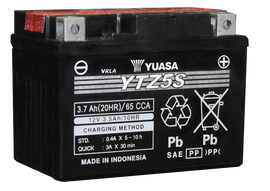 Yuasa YTZ5S-BS Maintenance Free AGM 12-Volt Battery w/Bottle