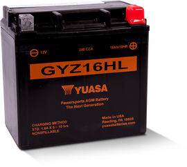 Yuasa GYZ16HL High Performance Maintenance Free AGM 12-Volt Battery