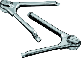 Kuryakyn Swingarm Tube Covers 08-17 Softail Models Chrome