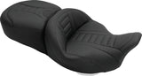 Mustang 08-21 Harley Electra Glide, Rd Glide, Rd King, Str Glide Touring 1PC Seat Deluxe - Black