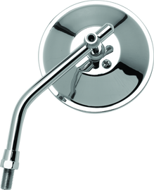 BikeMaster 4in Adjustable Round Mirror 10mm - Each - Chrome