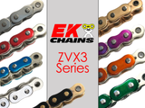 Vortex Racing EK 520 ZVX3 Rivet Master 120 Links- Metallic Orange