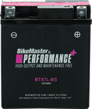 Load image into Gallery viewer, BikeMaster Battery - BTX7L-BS