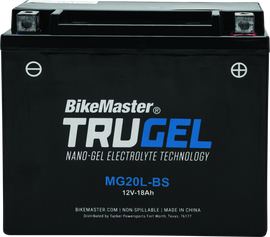 BikeMaster TruGel Battery - MG20L-BS