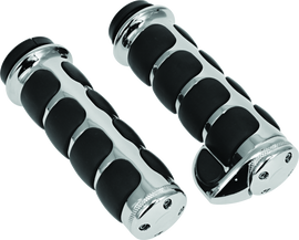 Kuryakyn ISO Grips With Throttle Boss Throttle-By-Wire Chrome