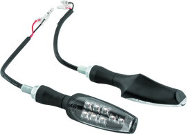 BikeMaster 8 Led Turn Signals Pair - Black