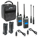 Rugged Radios ADVENTURE PACK - GMR2 PLUS - GMRS / FRS Two Way Handheld Radios with Accessories