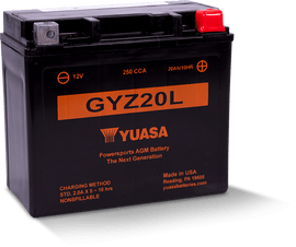 Yuasa GYZ20L High Performance Maintenance Free AGM 12-Volt Battery