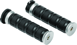 Kuryakyn Dillinger Grips Dual Cable Silver