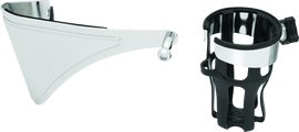 Kuryakyn Reflex Drink Holder Right Side HD Touring Passenger Mount 14 and Up Chrome
