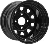 ITP Delta Steel 14X7 / 4/156 / 4+3 12mm Offset Black Wheel