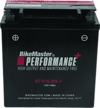 Load image into Gallery viewer, BikeMaster Battery - BTX16-BS-1