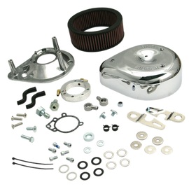 S&S Cycle 91-06 Carbureted XL Sportster Models Teardrop Air Cleaner Kit - Chrome