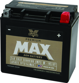 Twin Power GYZ-16HL Premium MAX Battery Replaces H-D 65958-04 Made in USA 240 CCA
