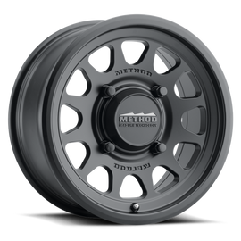 Method MR414 Bead Grip 15x7 / 4+3/13mm Offset / 5x4.5 / 76mm CB Matte Black Wheel